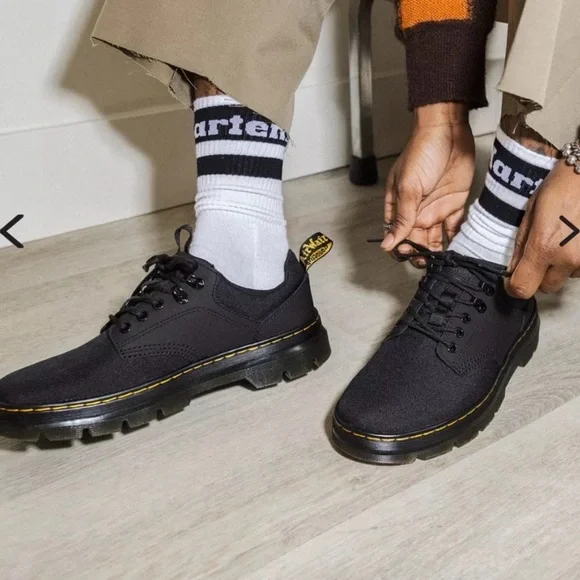 Dr Martens Black Reeder Utility Shoes - Picture 15 of 16